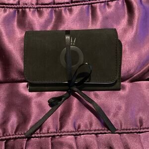 Pandora And Me Black Wristlet And Jewelry Travel Case Clutch Purse Wallet SOFT